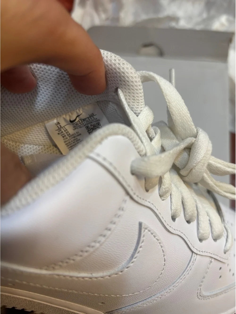 Size 12 Nike Air Force 1 Low '07 White